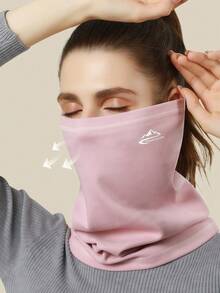 Autumn/Winter Outdoor Thickened Warm Fleece High Neck Scarf, Soft Fleece Windproof Breathable Face Cover Scarf, Unisex, Suitable For Cycling, Skiing Face Mask And Commuting - Multicolor - View 4
