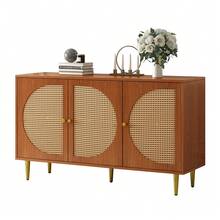 Sideboard Brown 129.8 X 40 X 76 Cm - Walnut - 查看 2