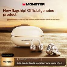Monster MQT69 Ear-Clip Open-Ear Wireless Bluetooth Earbuds, Ringan dan Nyaman Dipakai, Kontrol Sentuh, Mode Gaming Latensi Rendah, Peredam Kebisingan Panggilan ENC untuk Kebugaran dan Penggunaan Sehari-hari - View 3