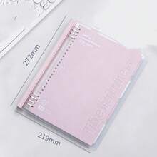 B5 Macaron Color Loose-Leaf Notebook, Detachable Refillable Pages Student Classroom Note-Taking Notebook Office Lined Record Book - Multicolor - View 8