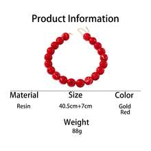 1pc High-End Elegant Jade Beaded Necklace, Summer Beach Vacation Style Gemstone Beaded Necklace, Women's Jewelry Niche Design Premium Accessory Gift - Beads - View 16