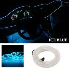 Lampu Dekoratif LED Interior Mobil EL Wiring Neon Strip untuk DIY Otomotif Lampu Ambient Fleksibel Suasana Pesta Dioda USB - Pencahayaan sekitar mobil - View 5