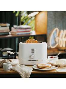 Adler Toaster, Bread Toaster, 2-Slice Toaster - Browning Control, Removable Crumb Tray, White - EU E Type Plug(220-240V) - View 1