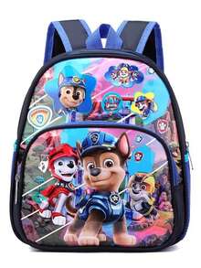 Paw Patrol 1 Chase Dual Role Backpack, Adjustable Shoulder Strap Backpack, Large Capacity Book Storage Bag, Suitable For Daily Commuting, Party And Gathering Gifts During The Back To School Season, Giving To Family Members, And Collecting Accessories For Fans - A - View 6