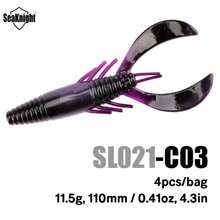 Seaknight Craw Soft Bait, Realistic Silicone Crawfish Fishing Lure, Durable And Flexible, With Realistic Swimming Action, Suitable For Freshwater Bass And Trout Fishing, Compatible With Texas Rig And Carolina Rig - Multicolor - View 5