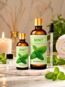 Óleo Essencial de Hortelã-Pimenta 100ml, 30ml, Óleo Essencial Premium, Adequado para Difusores, Umidificadores, Decoração de Casa, Fabricação de Sabonetes e Velas, Presente de Feriado - óleo essencial de hortelã-pimenta - Visão 6