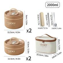304 Stainless Steel Lunch Box, Bento Box Adult, Insulated Lunch Containers For Adults, Tiffin Lunch Box, Japanese Bento Box, Stainless Steel Food Containers, Lunch Box Keep Food Warm, Leak Proof, Microwave, Metal Lunch Box, School - Multicolor - View 30