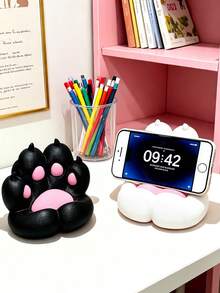 1pc Phone Stand, Stable Base For Phone And Tablet, Multiple Colors Available, Compatible With Multiple Devices, Suitable For Men And Women, Perfect Gift For Lovers, Best Friends, Suitable For Daily Desktop Phone Placement, Can Be Used For Leisure Video Watching, Binge Watching, Browsing, Also As Holiday Gift, Wedding Favor, Compatible With Valentine's Day, Thanksgiving - A - View 9