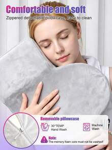 High Rebound Memory Foam Eyelash Pillow, Makes Eyelash Studio And Beauty Salon Customers More Comfortable When Lying Down, Enhances Customer Service Experience, Eyelash Tools, U-Shaped Eyelash Extension Pillow - Multicolor - View 3