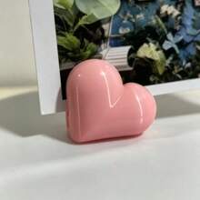 1/10/20pcs Pink Soft Heart-Shaped Desktop Photo Card Holder, Multi-Heart Combination Base, Stable Non-Slip Desktop Photo Postcard Greeting Card Display Stand, Bedroom Office Desktop Soft Decor Ornament - Pink Heart - View 10