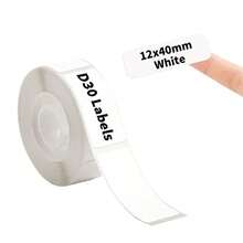 160pcs/Roll 12x40mm Thermal Label Stickers, Waterproof Tear-Resistant Self-Adhesive Sticker Roll, Compatible With Phomemo D30 Q30 Marklife P11 P50 L12 Q2, For Kitchen Pantry, Spice Jars, Home Office, File Organization, Name Labels, Small Business - Multi-color - View 5