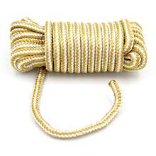 Double-Braided Nylon Marine Dock Line, 3/8 In X 25 Ft, Up To 20 Ft Boats, 550 Lb Maximum Working Load, Gold - Gold - View 11