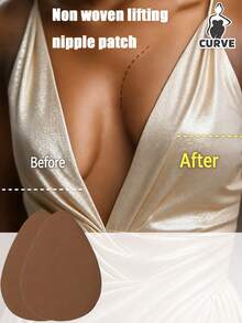 3/2/1 Pair Plus Size Latex Breast Lift Tape For Women, Invisible Strapless Design, Support Tape Fit B-E Cups - Multicolor - View 18