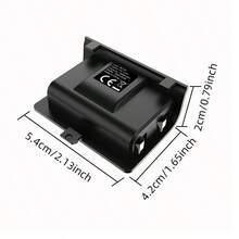 Xb Ox One/S/X/Elite Controller Battery Pack, 600mAh USB Rechargeable, 2-3 Hours Charging For 20-25 Hours Playtime, LED Indicator, ABS Black, Suitable For Gamers, Students And Frequent Travelers - View 3