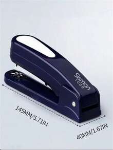 1pc Labor‑Saving Desktop Stapler, Heavy‑Duty Flat Stapling Stapler, Non‑Slip Base Large Capacity Office Stationery Supplies, Back To School Home Office Desk Accessory, 3 Colors Available - Single Piece - View 9