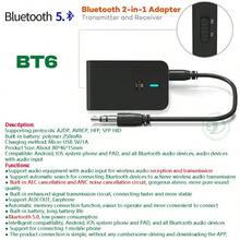 KZ Penerima/Pemancar Audio Bluetooth 5.4 2-in-1, Adaptor Nirkabel Stereo HiFi dengan Port AUX 3.5mm dan Mikrofon, Bebas Genggam untuk Mobil, Pesawat, TV, PC, Speaker - Hitam - View 17