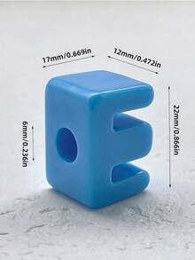 1/30/60/90 قطعة خرز حروف أكريليك ملونة عشوائية، تتضمن 26 حرف إنجليزي إبداعي (نسخة محدثة)، إكسسوارات خرز DIY، مناسبة لصنع الأساور والقلائد والمفاتيح وأطواق الحيوانات الأليفة والمجوهرات الأخرى - متعدد الألوان - مشاهدة 5