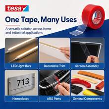 Desa Tesa PET Red Film Transparent Double-Sided Tape With Strong Moisture Resistance And High Temperature Resistance, Suitable For Various Scenarios In Home Factories And Automobiles, With No Trace Double-Sided Tape - 10mm X 8m - View 3