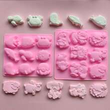 2pcs Silicone Molds, 9 Types Of Marine Animals / 8 Types Of Land Animals, Christmas Silicone Molds, Plaster Craft Silicone Molds, Resin Silicone Molds, Handmade Soap Silicone Molds, Various DIY Decorative Ornament Silicone Molds, Holiday Materials, Party Materials. Turtle Silicone Mold, Highland Cow Silicone Mold, Sheep Silicone Mold, Hedgehog Silicone Mold, Whale Silicone Mold - A - View 5