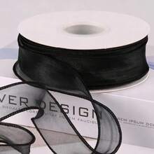 1 Roll 400CM*4CM Gift Wrapping Ribbon Satin Ribbon Handmade Bow Ribbon Floral Mesh Tulle Ribbon Romantic - View 12