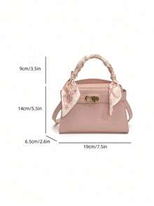 Fashionable Versatile Color-Block Women's Casual Tote Bag - Pink - View 7