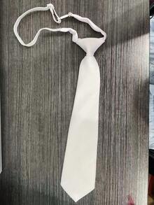 1pc Women's Knotless Solid Color Tie, Adjustable, Suitable For Shirts, Skirts, JK Uniforms And Formal Occasions - Solid Color - View 3