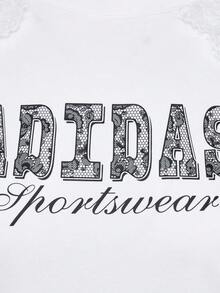 Adidas 女款 DCE MESH TEE 長袖針織無領 T-shirt TLE8842 - 黑與白 - 查看 5
