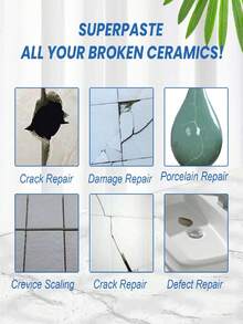 JAYSUING Tile Repair Glue, Bathtub Marble Furniture Floor Tile Toilet Crack Repair Adhesive Paste - A - View 9
