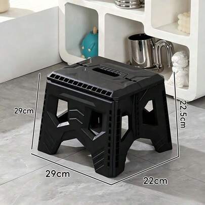 Multi-Scenario Portable Folding Stool, Thickened Durable Collapsible Plastic Seat, Fold-And-Stow Compact Stool Suitable For Outdoor Activities, Indoor Living Room, Bathroom, Kitchen And Travel Emergency Seating