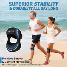 Patellar Tendon Support Strap, Unisex Knee Brace, Black | Open Patella | Gel Pad With Lateral Support | Suitable For Running, Hiking And Fitness Workouts - Multicolor - View 5