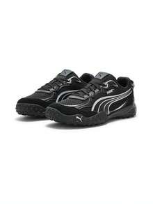Puma Unisex-Rollcat-Black-Dark Gray-Silver Sports Casual Shoes Low-Top 40878403 - Black and White - View 3