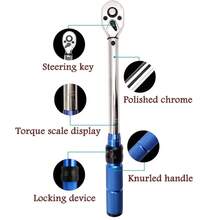 1 buah Kunci Torsi 3/8" 10-60 N.M, Kunci Torsi Presisi Tinggi dengan Pegangan Ergonomis, Cocok untuk Teknisi Perbaikan Sepeda dan Otomotif Profesional - 3-8 10-60 N.m - View 2