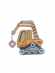 Cartoon Yellow Construction Vehicle Pattern Iron-On Embroidery Patch - Fun Design - Easy To Sew Or Iron, Durable Fabric Badge, Suitable For Personalized Jackets, Bags, Etc. - Ironing Style - View 14