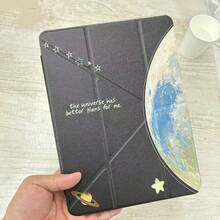 1pc Tablet Protective Case With Stand, Moon And Star Pattern, Compatible With Honor 8/9/10/X8/X8A/X9/X8Pro/X9Pro, MatePad SE 11 Inch/MatePad 11 Inch/11.5 Inch/MatePad Pro, Apple 10th/11th Gen 2025 (A16) - Style 37 - View 3