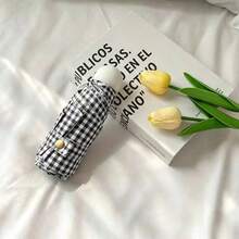 Plaid Capsule Minimalist Fashionable Compact Convenient Outdoor Travel Photography Sun & Rain Dual-Use Umbrella - Capsule Migrate - View 1