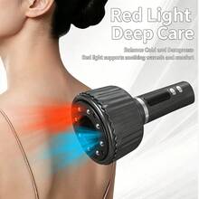 TOUCHBeauty Electric Gua Sha & Cupping Integrated Machine, Negative Pressure Suction, Heat Therapy, Red Light Therapy, Home Use Clearing Massage Device, 8 Magnetic Beads Rolling Massage Full Body SPA Cupping Device, 1200mAh - Multicolor - View 7