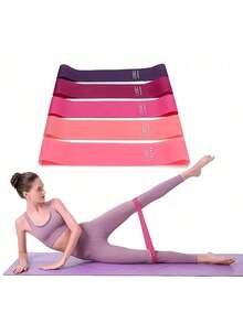 Set 3 Buah Pita Resistensi Yoga untuk Membentuk Kaki dan Pinggul, Peralatan Kebugaran dengan Tingkat Ketegangan Berbeda dan Tali Pergelangan Kaki - MultiWarna - View 10