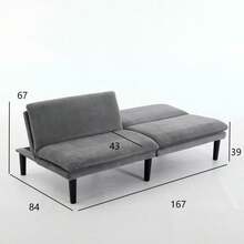 Sofa Bed Mattress - 灰色+泡沫 - 查看 7