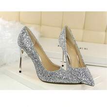Women Pumps - 銀色 - 查看 7