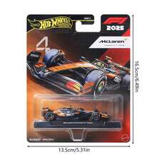 Hot Wheels 1:64 比例高級合金 F1 收藏玩具車,配備 Real Riders 輪胎,金屬車身與底盤 - McL aren F1 #4 - 查看 8