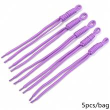5pcs/Pack Handmade Woven Nylon Phone Lanyard Keychain Rope, 24-28cm Length, Doll/Pendant/Bag Charm DIY Handmade Daily Decoration Knotted Nylon Rope - 5pcs/pack - View 27