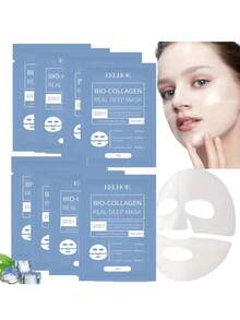 4pcsEELHOE BioCollagen Real Deep Moisturizing Mask Anti-Wrinkle Lifting Face Mask With Hydrolyze Collagen Soluble Collagen Sheet Mask - Multi-color - View 2