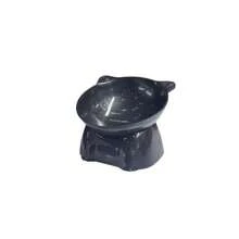 2pcs/1pc Set - Elegant Black/Pure White Elevated Pet Bowl, 15° Tilted - Anti-Vomiting High Stand Pet Feeder, Protective Neck & Spine Design, Non-Slip Wide Base, Durable Plastic Material, Suitable For Cats & Small Dogs, Wet & Dry Food, Practical Pet Gift - Pet Bowl 250ml - View 14