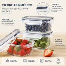 Set Of 12 PP Plastic Lunch Boxes With Non-Slip, Airtight Lids | Versatile Kitchen Accessories, Microwave And Refrigerator. Ideal As Lunch Boxes For Women Or Men, And As Christmas Or Back-To-School Gifts. - 彩色 - 查看 5