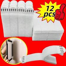 12pcs Strong Polyamide Hook Strips - No Drilling Required, Picture Frame Hook-And-Loop, Removable Wall Hooks, Strong Adhesive, Drywall Damage-Free Installation, Easy To Install And Remove, Perfect For Picture Frames, Artwork - A - View 5