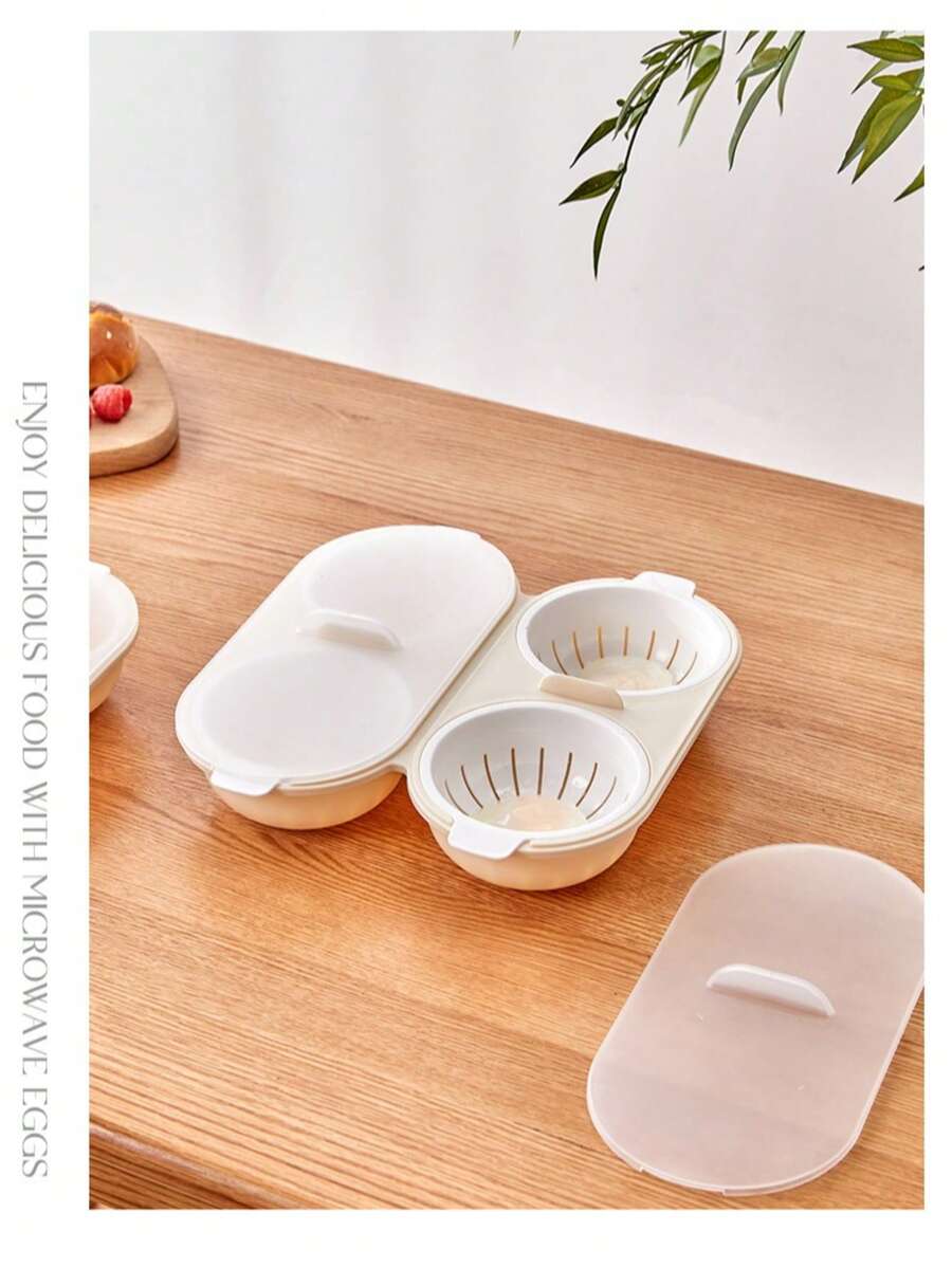 Unctional Egg Cooker For Home Use, Including Poaching Molds, Kitchen Microwave Steamer Bowls, And Heat-Resistant Utensils - Multicolor - View 1