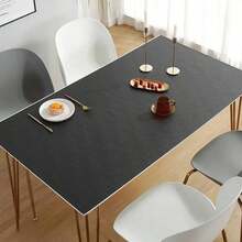 1pc Leather Desk Mat, Eye-Protection Desk Pad, Waterproof Wash-Free Tablecloth, Leather Dining Table Mat, Office Desk Pad, Student Study Desk Mat, Office Computer Desk Pad, Easy To Clean Durable Long Tablecloth, Suitable For Table, Office Desk, Study Desk, Gaming Table, Side Cabinet/Coffee Machine, Kitchen And Living Room Countertop Protection Mat - PU Leather Placemat - View 132