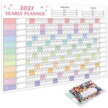 1PC 2026/2027 Calendar, Large Calendar Kawaii To Do List Planner Target , Schedule Planner, Large Multi Month Reusable Poster - one-size - View 17