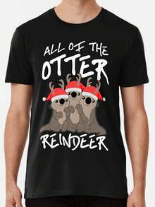 All Of The Otter Reindeer S To 5XL Made In The AUUSA T-Shirt - 款式 - 查看 1