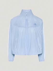 Adidas Women's DCE WV JK Jacket Woven Hoodless Outerwear KZ4191 - Baby Blue - View 1